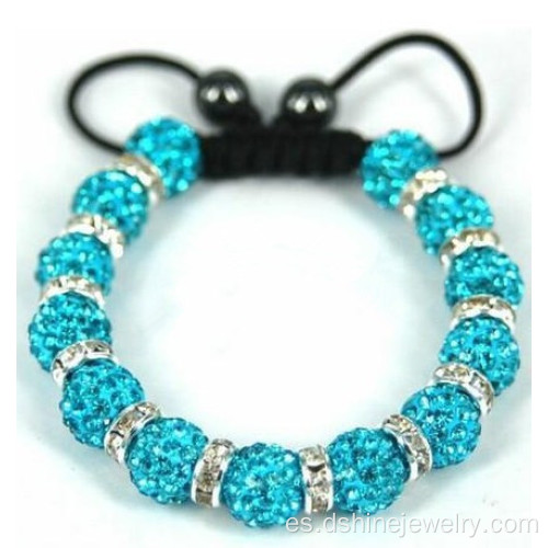 Pulsera de Shamballa de diamantes de imitación de joyería de accesorios de la boda